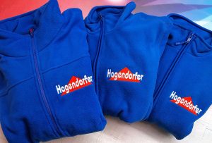 Flock/Stick - Bestickte Jacken für die Firma Hagendorfer